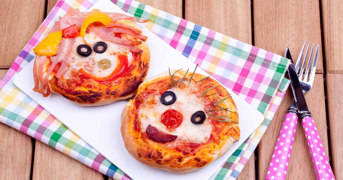 Mini Pizza Faces